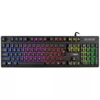 C-TECH klávesnica herná polomechanická Iris (GKB-08), casual gaming, CZ/SK, dúhové podsvietenie, USB C-TECH klávesnica herná polomechanická Iris (GKB-08), casual gaming, CZ/SK, dúhové podsvietenie, USB