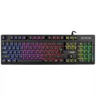 C-TECH klávesnica herná polomechanická Iris (GKB-08), casual gaming, CZ/SK, dúhové podsvietenie, USB C-TECH klávesnica herná polomechanická Iris (GKB-08), casual gaming, CZ/SK, dúhové podsvietenie, USB