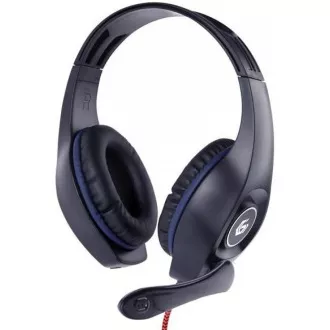 GEMBIRD slúchadlá s mikrofónom GHS-05-M, gaming, čierno-modrá, 1x 4-pólový 3, 5mm jack GEMBIRD slúchadlá s mikrofónom GHS-05-M, gaming, čierno-modrá, 1x 4-pólový 3, 5mm jack