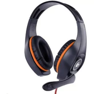 GEMBIRD slúchadlá s mikrofónom GHS-05-O, gaming, čierno-oranžová, 1x 4-pólový 3, 5mm jack GEMBIRD slúchadlá s mikrofónom GHS-05-O, gaming, čierno-oranžová, 1x 4-pólový 3, 5mm jack