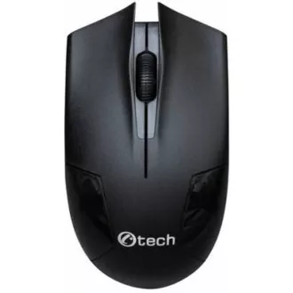 C-TECH myš WLM-07, bezdrôtová, 1200DPI, 3 tlačidlá, USB nano receiver, čierna