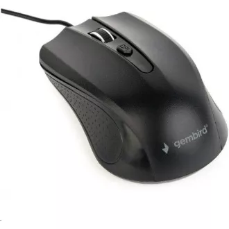 GEMBIRD myš MUS-4B-01, drôtová, optická, 1200 dpi, USB, čierna
