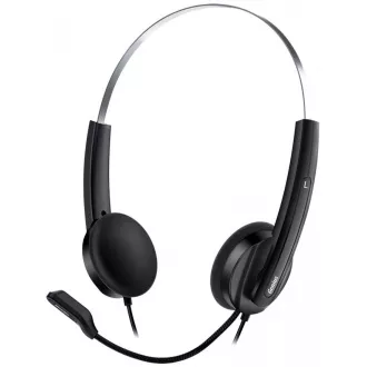GENIUS slúchadlá HS-220U/ USB/ čierno-strieborný