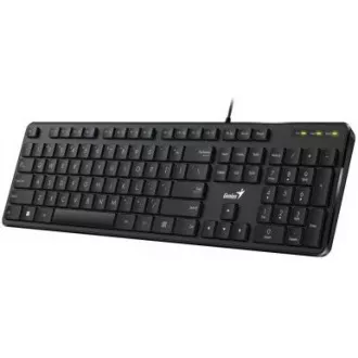 GENIUS klávesnica Slimstar M200/ Drôtová/ USB/ čierna/ CZ+SK layout