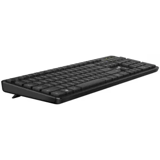 GENIUS klávesnica Slimstar M200/ Drôtová/ USB/ čierna/ CZ+SK layout