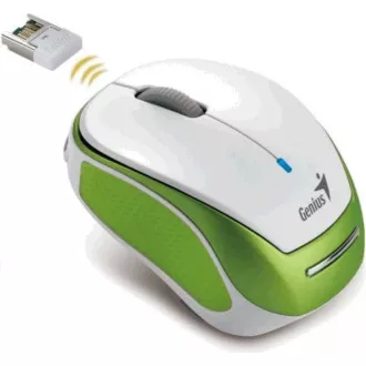 GENIUS myš MicroTraveler 9000R V3/ 1200 dpi/ bezdrôtová/ dobíjacia/ bielozelená