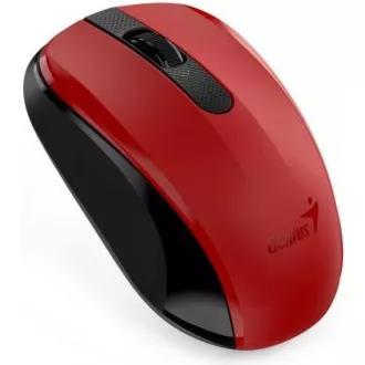 GENIUS myš NX-8008S/ 1200 dpi/ bezdrôtová/ tichá/ BlueEye senzor/ červená