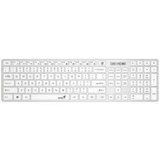 GENIUS klávesnica Slimstar 126/ Drôtová/ USB/ biela/ CZ+SK layout/ SmartGenius App