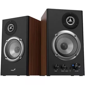 GENIUS repro SP-HF1200B, 2.0, 36W, drevené, čierna-hnedá