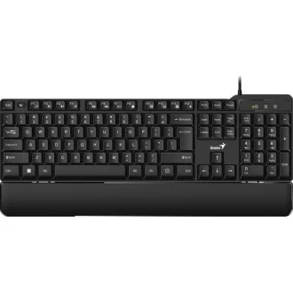 GENIUS klávesnica KB-100XP, Drôtová, Ergo predložka, USB, CZ+SK layout GENIUS klávesnica KB-100XP, Drôtová, Ergo predložka, USB, CZ+SK layout