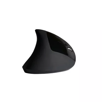 C-TECH myš VEM-09C, vertikálna, 6 tlačidiel, čierna, USB
