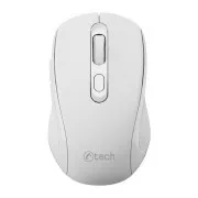 C-TECH myš Dual mode, bezdrôtová, 1600DPI, 6 tlačidiel, biela, USB nano receiver