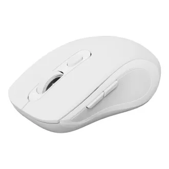 C-TECH myš Dual mode, bezdrôtová, 1600DPI, 6 tlačidiel, biela, USB nano receiver