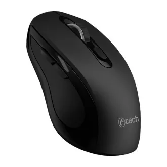 C-TECH myš Dual mode WLM-12BK, bezdrôtová, 1600DPI, 6 tlačidiel, čierna, USB nano receiver