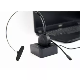 GEMBIRD Slúchadlá BTHS-M-01, vhodné pre call centrá, mikrofón, Bluetooth, čierne