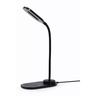 GEMBIRD Bezdrôtová QI nabíjačka, 10W, s LED lampičkou, čierna