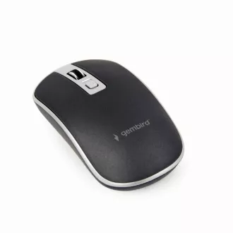 GEMBIRD myš MUSW-4B-06, čierno-strieborná, bezdrôtová, USB nano receiver GEMBIRD myš MUSW-4B-06, čierno-strieborná, bezdrôtová, USB nano receiver