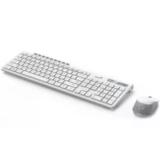 GENIUS set klávesnica + myš SlimStar 8230/ USB/ biela/ CZ+SK layout