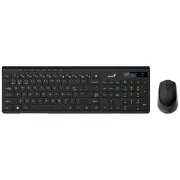 GENIUS set klávesnica+myš SlimStar 8230, Bezdrôtový set Bluetooth + 2, 4GHz, USB, CZ+SK layout, čierna