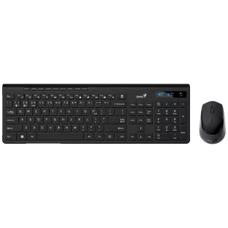 GENIUS set klávesnica+myš SlimStar 8230, Bezdrôtový set Bluetooth + 2, 4GHz, USB, CZ+SK layout, čierna GENIUS set klávesnica+myš SlimStar 8230, Bezdrôtový set Bluetooth + 2, 4GHz, USB, CZ+SK layout, čierna