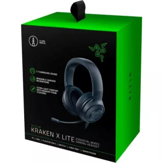 RAZER Herné Slúchadlá Kraken X Lite, 3.5 mm jack, čierna
