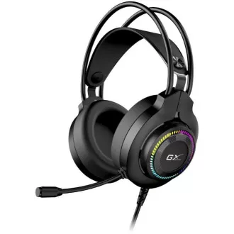 GENIUS slúchadlá s mikrofónom GX GAMING HS-GX580U, USB, RGB, čierna