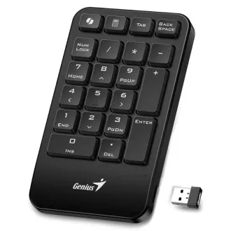 GENIUS Numerická klávesnica NumPad 1000/ Bezdrôtová 2.4GHz/ Copilot/ čierna
