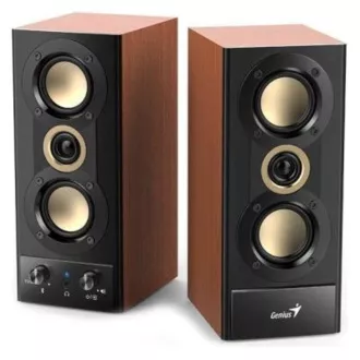 GENIUS reproduktory SP-HF800BT, 2.0, 20W, Bluetooth, 3.5mm Jack, drevené GENIUS reproduktory SP-HF800BT, 2.0, 20W, Bluetooth, 3.5mm Jack, drevené