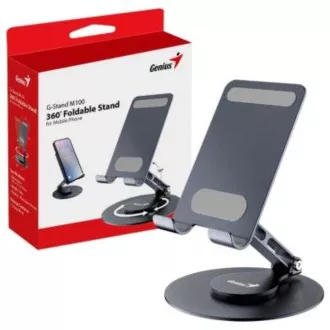 GENIUS stojan na notebook G-Stand M100, tablet a telefón, 4-10", skladacia, čierna