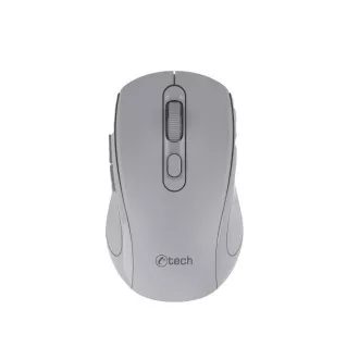 C-TECH myš Dual mode WLM-12GR, bezdrôtová, 1600DPI, 6 tlačidiel, šedá, USB nano receiver
