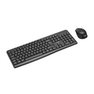 C-TECH klávesnica s myšou WLKMC-04, Bezdrôtový set 2.4GHz, CZ, Čierna