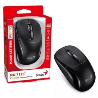 GENIUS myš NX-7123/ 1200 dpi/ bezdrôtová/ Copilot/ čierna