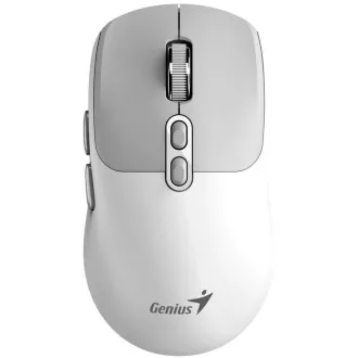 GENIUS myš NX-8080S BT/ duálny Bluetooth + 2, 4GHz/ 1600 dpi/ Copilot/ bezdrôtová/ tichá/ bielošedá