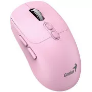 GENIUS myš NX-8080S BT/ duálny Bluetooth + 2, 4GHz/ 1600 dpi/ Copilot/ bezdrôtová/ tichá/ ružová