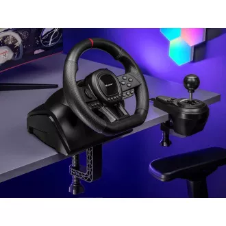 TRACER Volant SimRacer 6v1, Volant, Pedále, Manuálna prevodovka, čierna