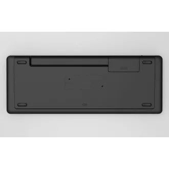 C-TECH Klávesnica WLTK-03, Bezdrôtová, Touchpad, čierna