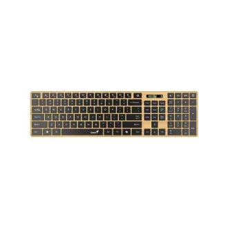 GENIUS Klávesnica Slimstar 7250BT, membránová, bezdrôtová, béžová-čierna