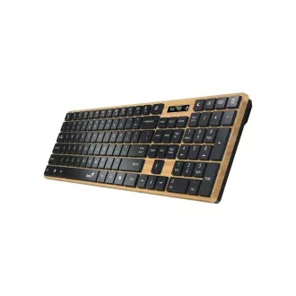 GENIUS Klávesnica Slimstar 7250BT, membránová, bezdrôtová, béžová-čierna