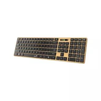 GENIUS Klávesnica Slimstar 7250BT, membránová, bezdrôtová, béžová-čierna