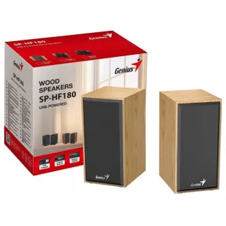 GENIUS Reproduktor SP-HF180, 3.5mm jack, 6W, svetlé drevo GENIUS Reproduktor SP-HF180, 3.5mm jack, 6W, svetlé drevo