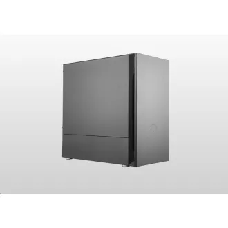 Cooler Master case Silencio S400 Steel, mATX, 2x 120mm Fan, Čierna