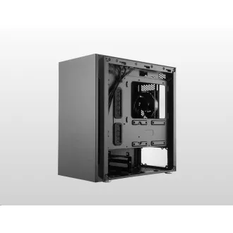 Cooler Master case Silencio S400 Steel, mATX, 2x 120mm Fan, Čierna