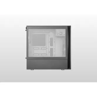 Cooler Master case Silencio S600 TG, ATX, Priehľadná bočnica, 2x 120mm Fan, Čierna