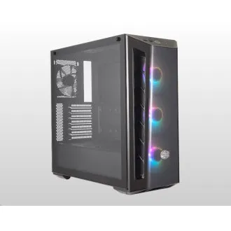 Cooler Master case MasterBox MB520 ARGB, E-ATX, Priehľadná bočnica, 3x 120mm ARGB Fan, 1x 120mm Fan, Čierna