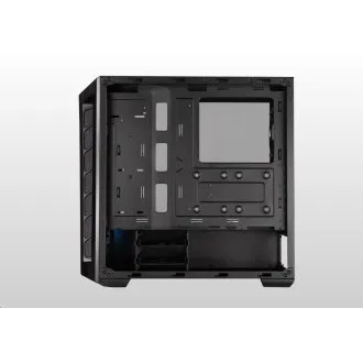 Cooler Master case MasterBox MB520 ARGB, E-ATX, Priehľadná bočnica, 3x 120mm ARGB Fan, 1x 120mm Fan, Čierna