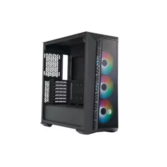 Cooler Master case MasterBox 520 Mesh, ATX, Priehľadná bočnica, 3x 120mm ARGB Fan, ARGB Hub, Čierna