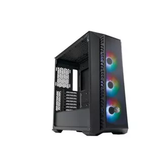 Cooler Master case MasterBox 520 Mesh, ATX, Priehľadná bočnica, 3x 120mm ARGB Fan, ARGB Hub, Čierna