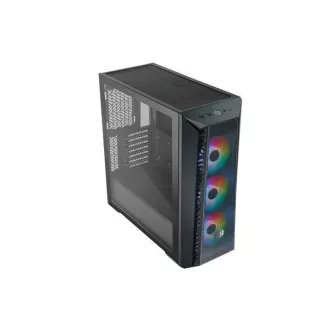 Cooler Master case MasterBox 520 Mesh, ATX, Priehľadná bočnica, 3x 120mm ARGB Fan, ARGB Hub, Čierna