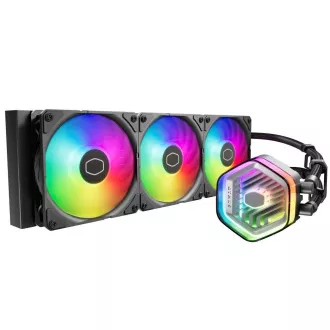 Cooler Master vodný chladič MasterLiquid 360 Atmos ARGB, 3x120mm, LGA1851, AM5, čierna