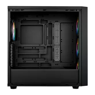 Cooler Master case MasterBox 600, ATX, Priehľadná bočnica, 3x 140mm ARGB Fan, 1x 120mm ARGB Fan, ARGB Hub, Čierna